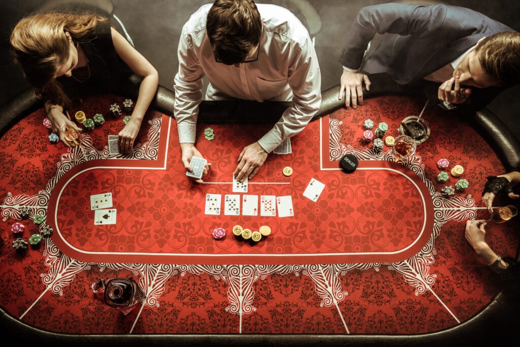 top-view-of-men-and-women-playing